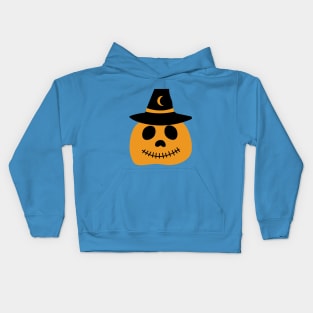 Big Yellow Pumpkin Kids Hoodie